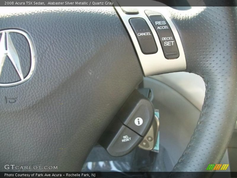 Alabaster Silver Metallic / Quartz Gray 2008 Acura TSX Sedan