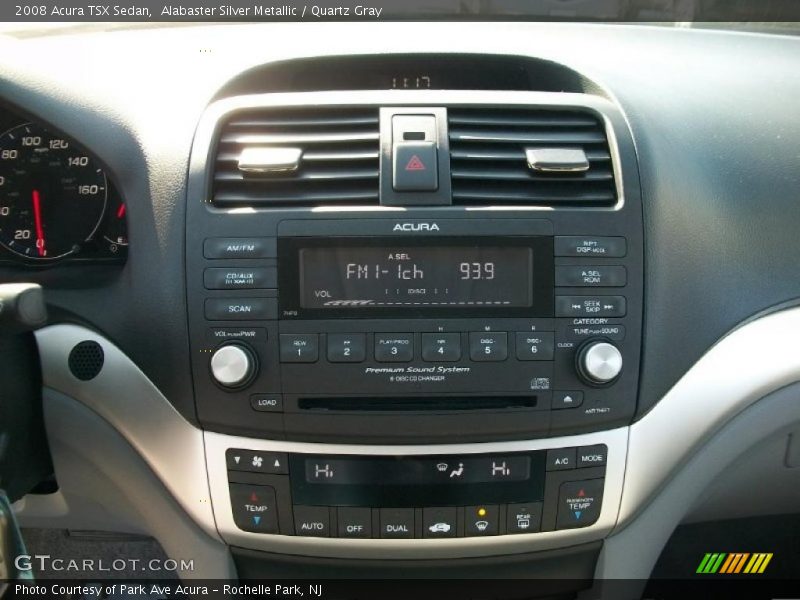 Alabaster Silver Metallic / Quartz Gray 2008 Acura TSX Sedan