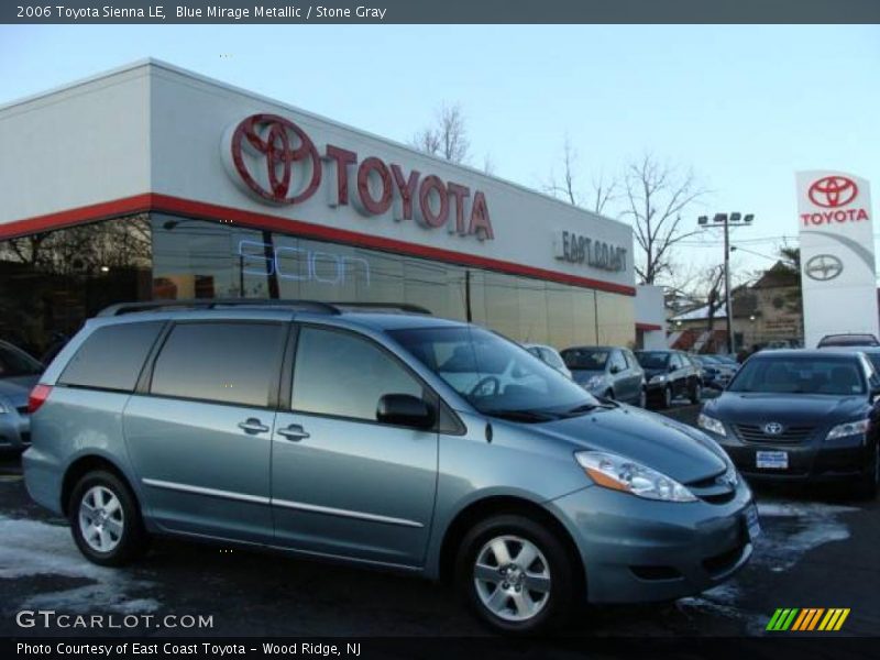 Blue Mirage Metallic / Stone Gray 2006 Toyota Sienna LE
