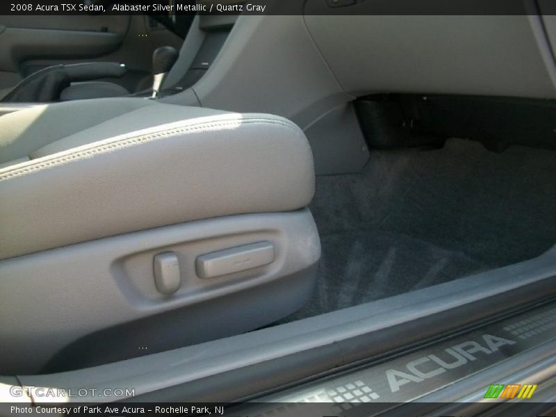 Alabaster Silver Metallic / Quartz Gray 2008 Acura TSX Sedan