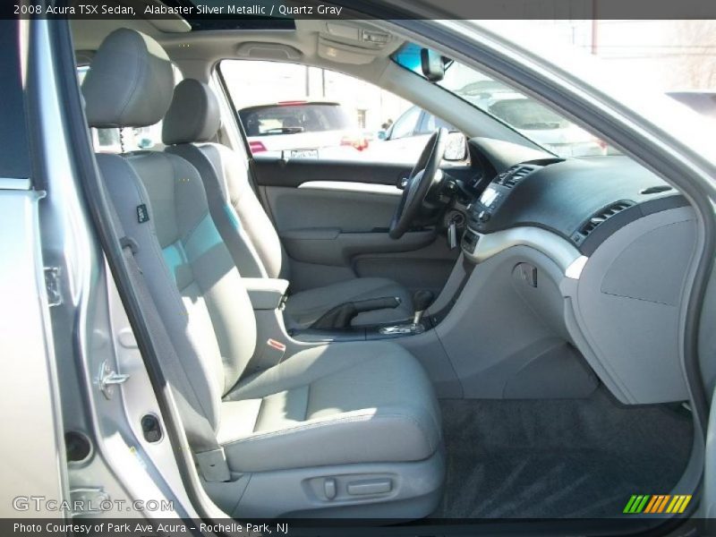 Alabaster Silver Metallic / Quartz Gray 2008 Acura TSX Sedan