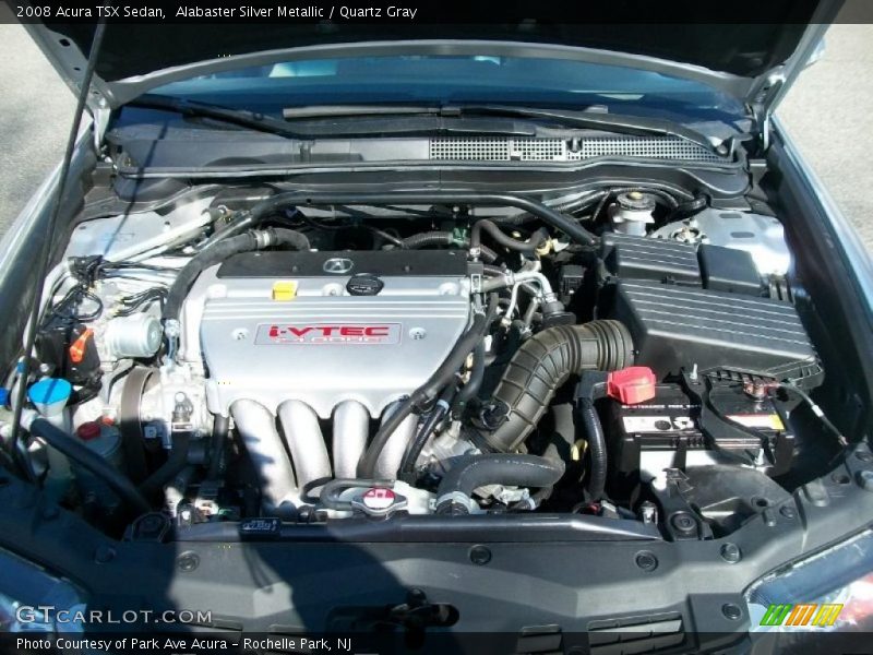 Alabaster Silver Metallic / Quartz Gray 2008 Acura TSX Sedan
