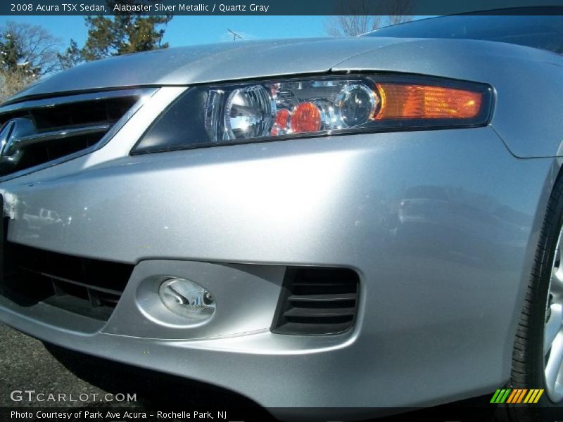 Alabaster Silver Metallic / Quartz Gray 2008 Acura TSX Sedan
