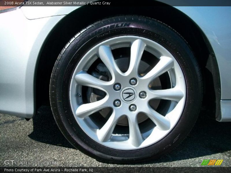 Alabaster Silver Metallic / Quartz Gray 2008 Acura TSX Sedan