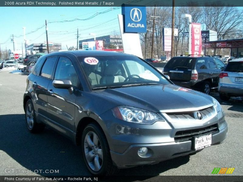 Polished Metal Metallic / Taupe 2008 Acura RDX Technology