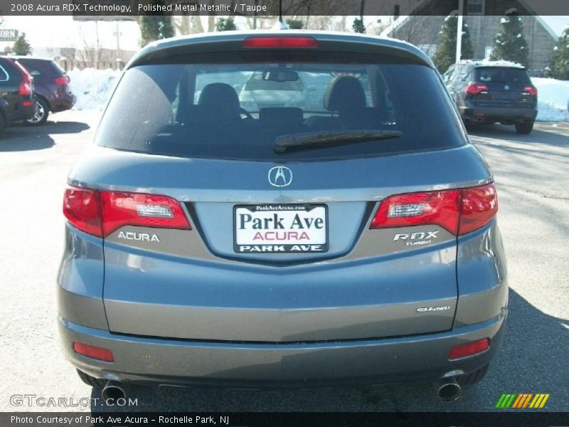 Polished Metal Metallic / Taupe 2008 Acura RDX Technology