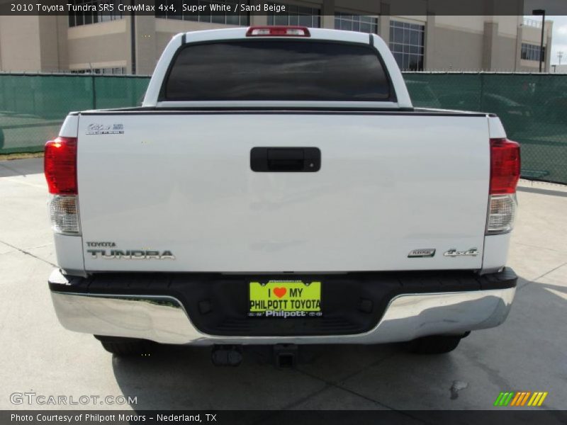 Super White / Sand Beige 2010 Toyota Tundra SR5 CrewMax 4x4