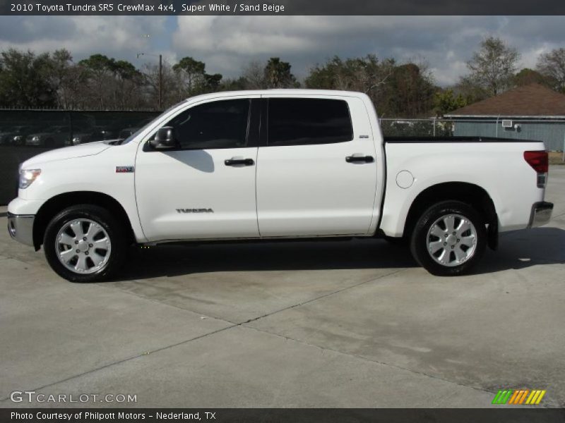 Super White / Sand Beige 2010 Toyota Tundra SR5 CrewMax 4x4