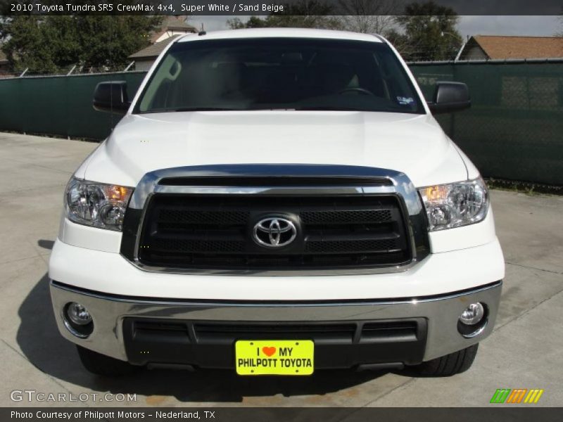 Super White / Sand Beige 2010 Toyota Tundra SR5 CrewMax 4x4