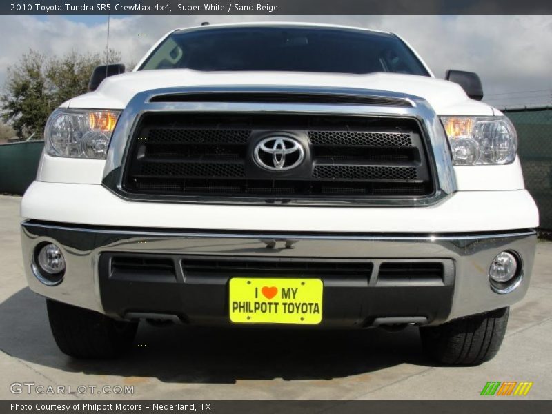 Super White / Sand Beige 2010 Toyota Tundra SR5 CrewMax 4x4