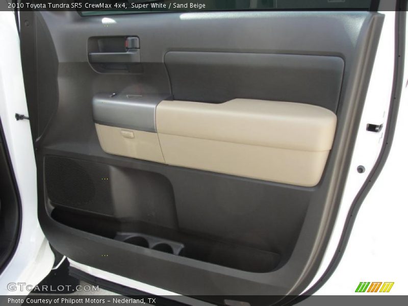 Super White / Sand Beige 2010 Toyota Tundra SR5 CrewMax 4x4