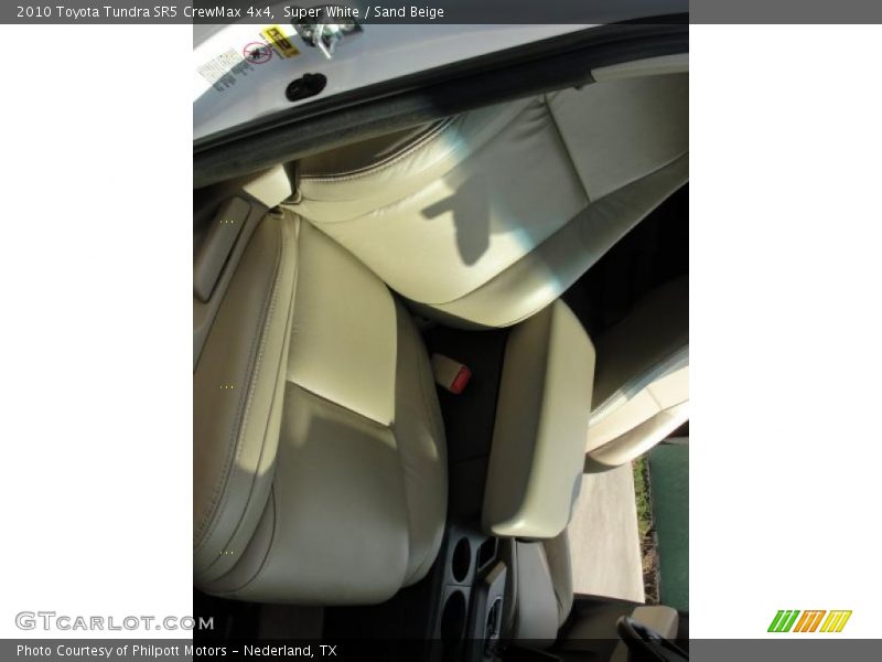Super White / Sand Beige 2010 Toyota Tundra SR5 CrewMax 4x4
