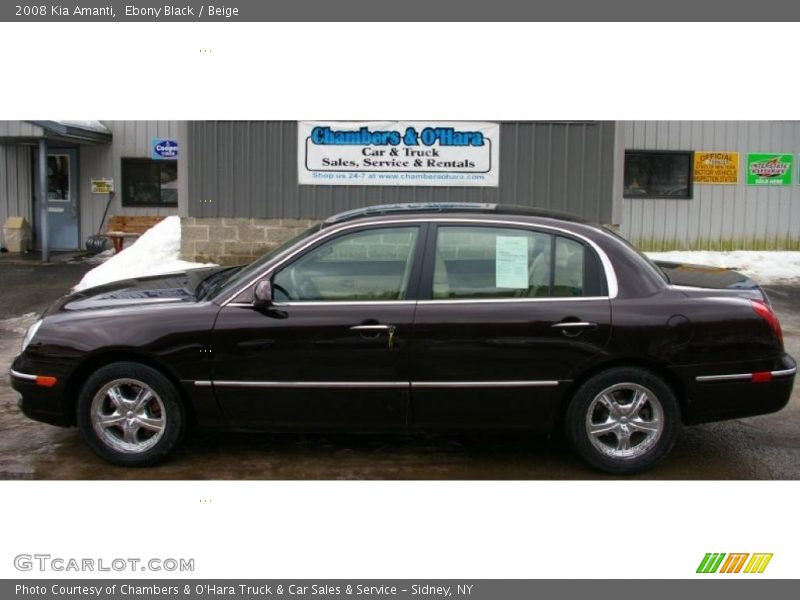 Ebony Black / Beige 2008 Kia Amanti