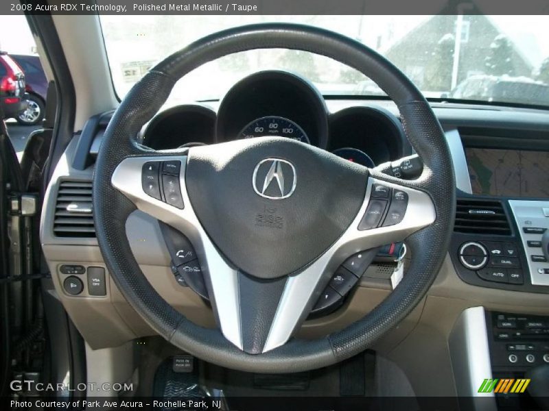 Polished Metal Metallic / Taupe 2008 Acura RDX Technology