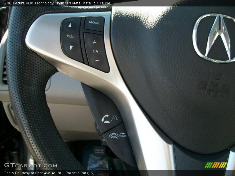 Polished Metal Metallic / Taupe 2008 Acura RDX Technology