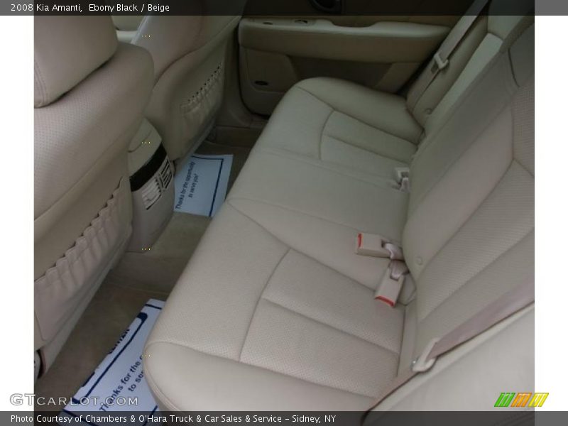 Ebony Black / Beige 2008 Kia Amanti