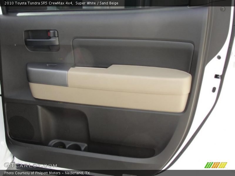 Super White / Sand Beige 2010 Toyota Tundra SR5 CrewMax 4x4