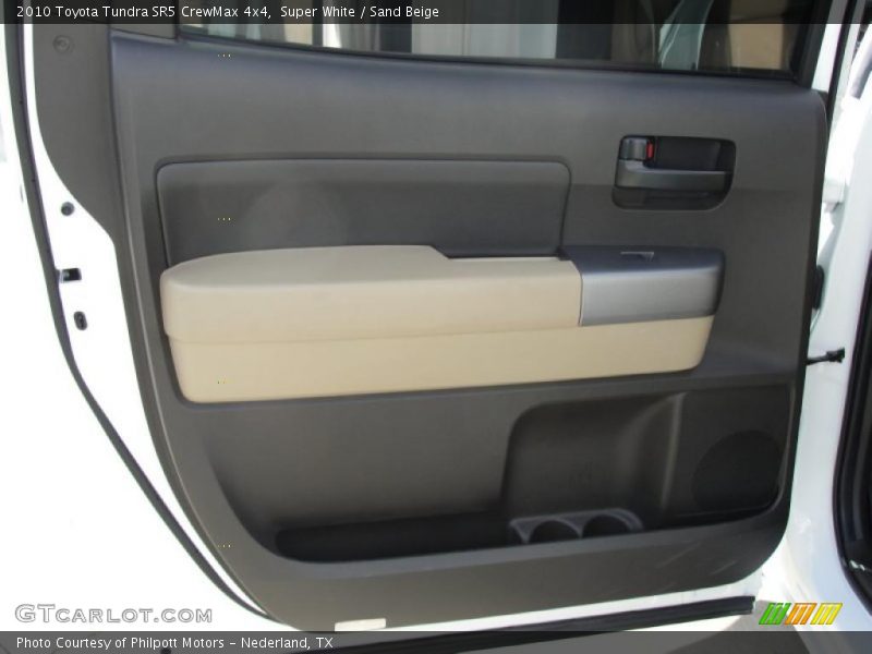 Super White / Sand Beige 2010 Toyota Tundra SR5 CrewMax 4x4