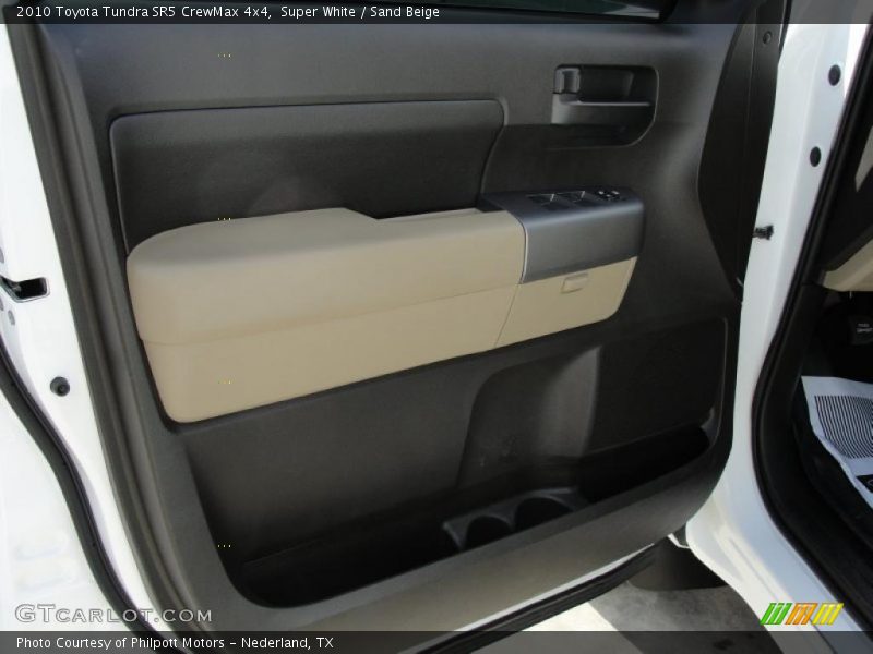 Super White / Sand Beige 2010 Toyota Tundra SR5 CrewMax 4x4