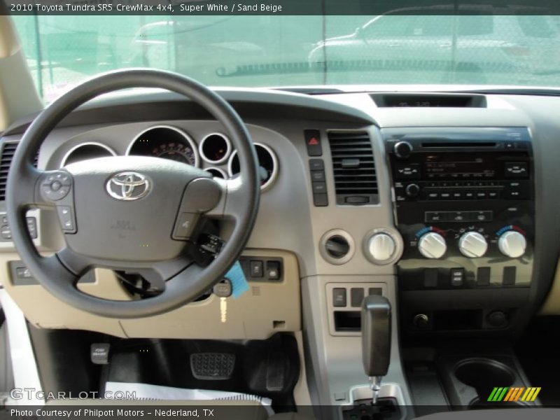 Super White / Sand Beige 2010 Toyota Tundra SR5 CrewMax 4x4