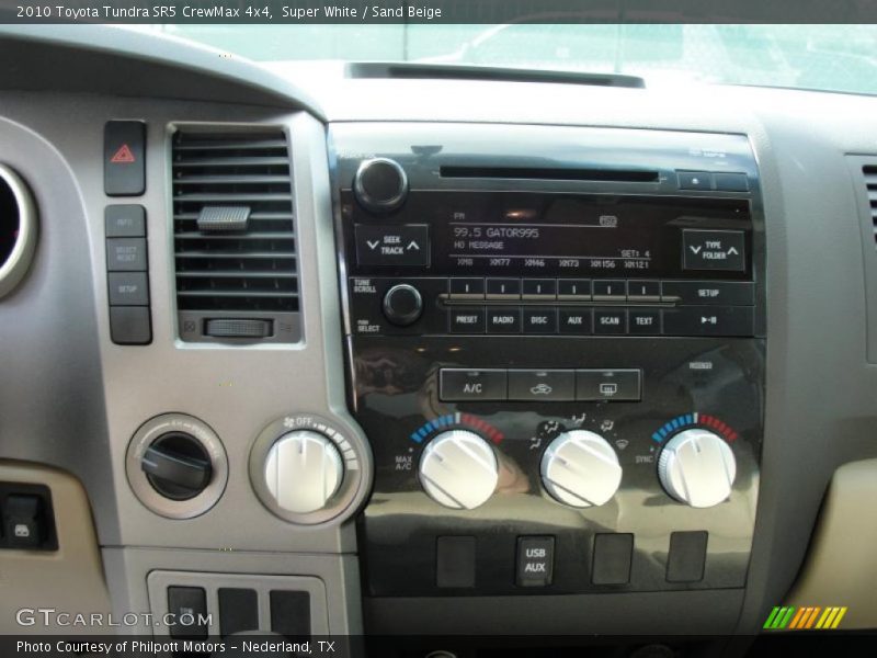 Super White / Sand Beige 2010 Toyota Tundra SR5 CrewMax 4x4