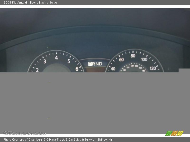 Ebony Black / Beige 2008 Kia Amanti