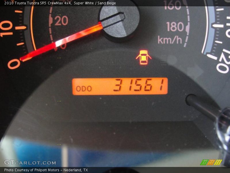 Super White / Sand Beige 2010 Toyota Tundra SR5 CrewMax 4x4