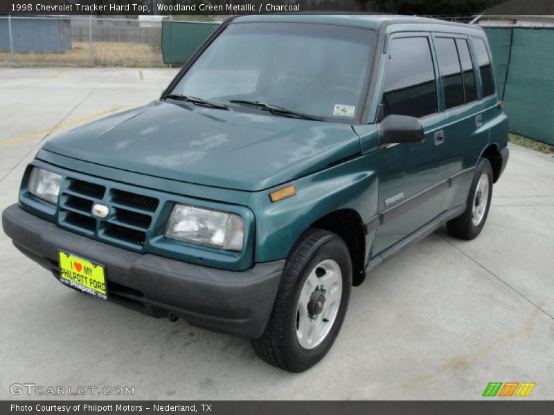 Woodland Green Metallic / Charcoal 1998 Chevrolet Tracker Hard Top