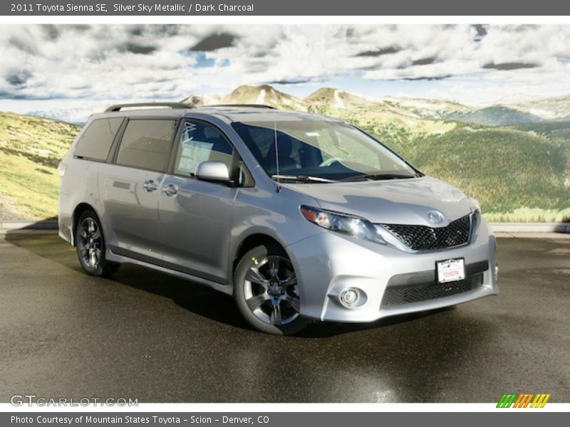 Silver Sky Metallic / Dark Charcoal 2011 Toyota Sienna SE