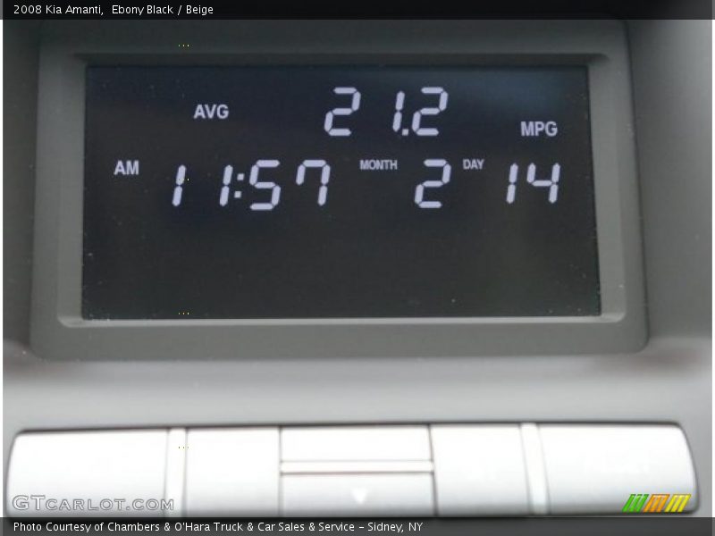 Ebony Black / Beige 2008 Kia Amanti