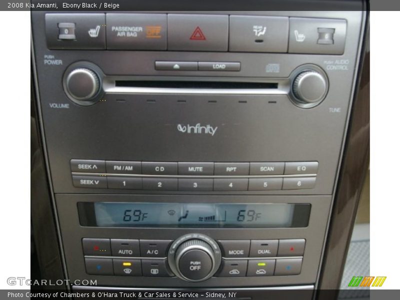 Ebony Black / Beige 2008 Kia Amanti