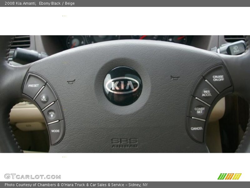 Ebony Black / Beige 2008 Kia Amanti