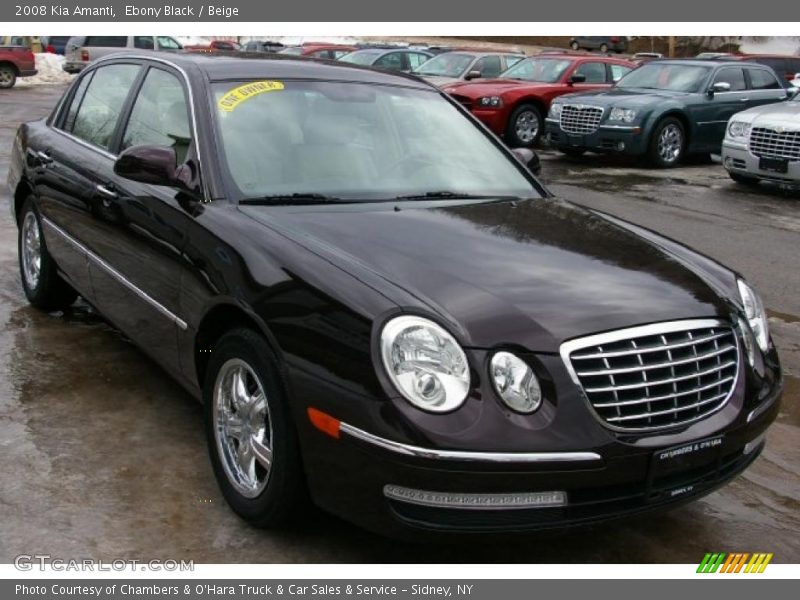 Ebony Black / Beige 2008 Kia Amanti