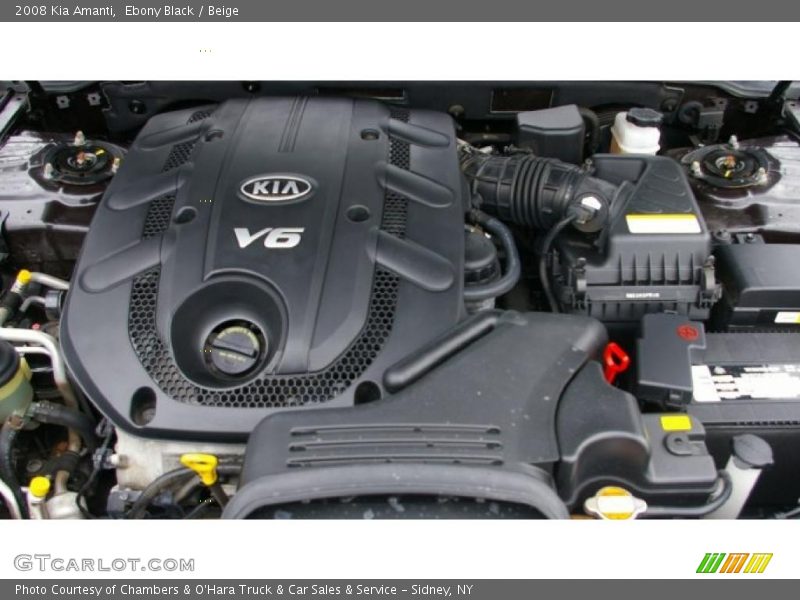 Ebony Black / Beige 2008 Kia Amanti
