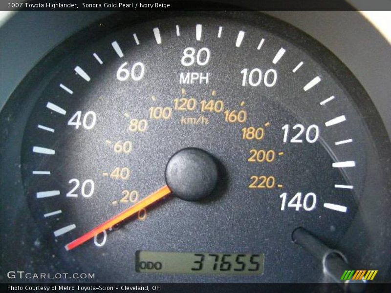 Sonora Gold Pearl / Ivory Beige 2007 Toyota Highlander