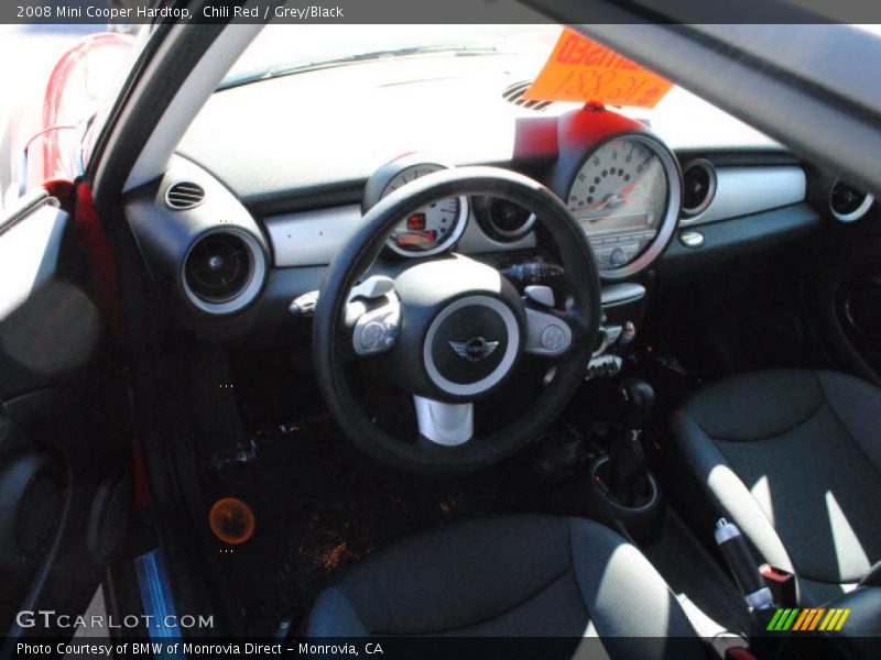 Chili Red / Grey/Black 2008 Mini Cooper Hardtop