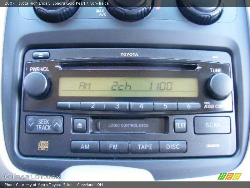 Sonora Gold Pearl / Ivory Beige 2007 Toyota Highlander