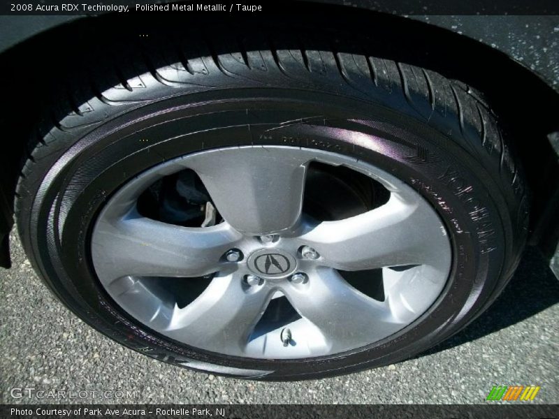 Polished Metal Metallic / Taupe 2008 Acura RDX Technology