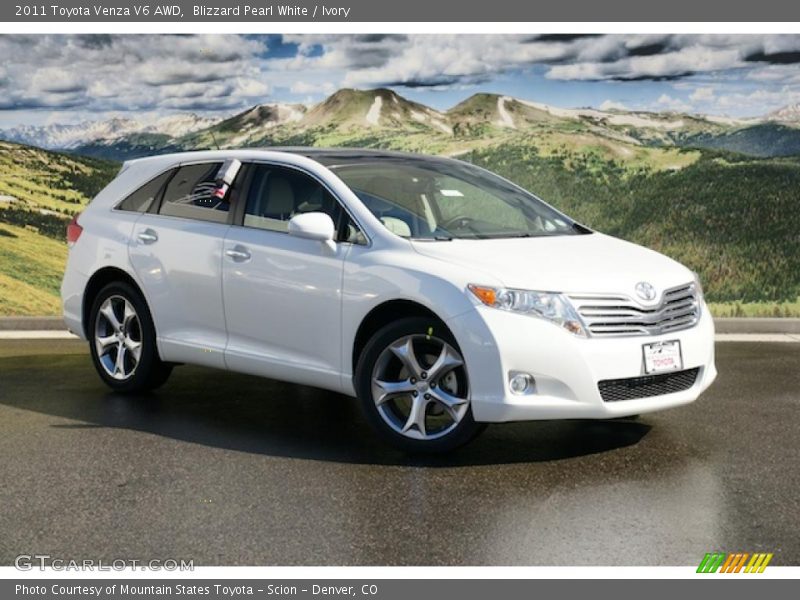 Blizzard Pearl White / Ivory 2011 Toyota Venza V6 AWD