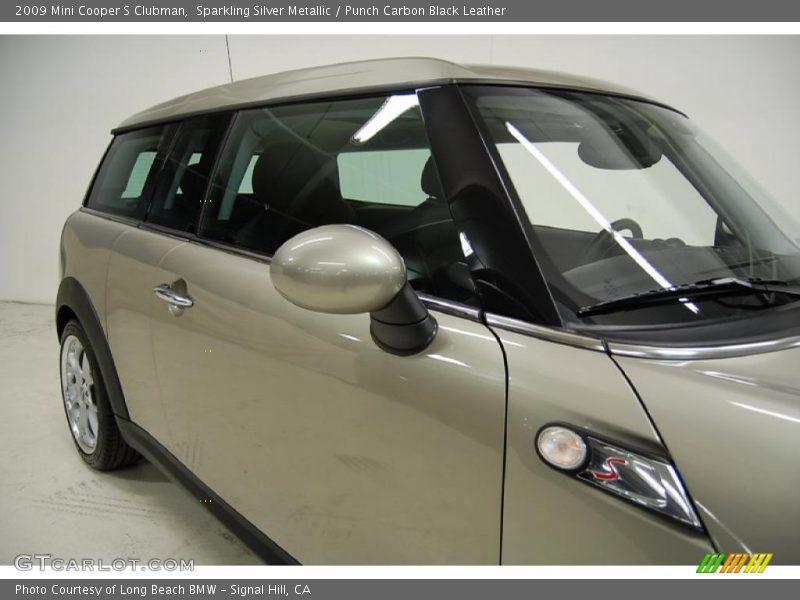 Sparkling Silver Metallic / Punch Carbon Black Leather 2009 Mini Cooper S Clubman
