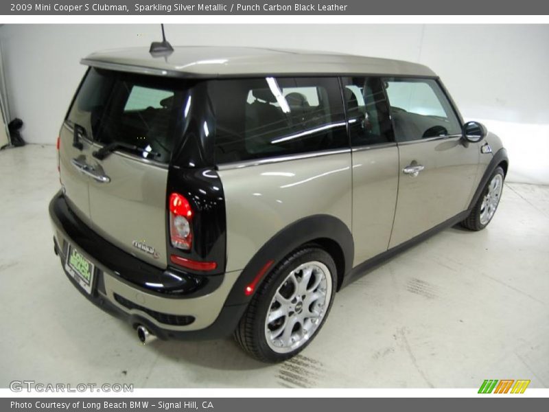 Sparkling Silver Metallic / Punch Carbon Black Leather 2009 Mini Cooper S Clubman