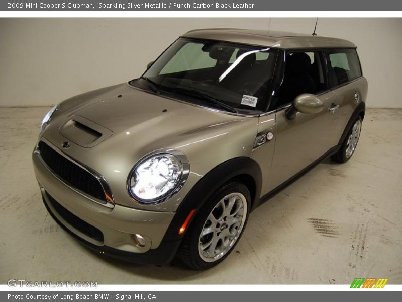 Sparkling Silver Metallic / Punch Carbon Black Leather 2009 Mini Cooper S Clubman