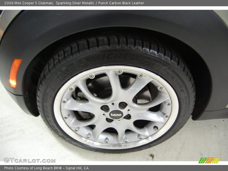 Sparkling Silver Metallic / Punch Carbon Black Leather 2009 Mini Cooper S Clubman
