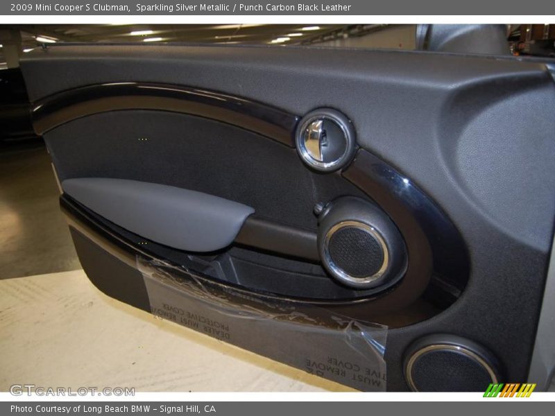 Sparkling Silver Metallic / Punch Carbon Black Leather 2009 Mini Cooper S Clubman