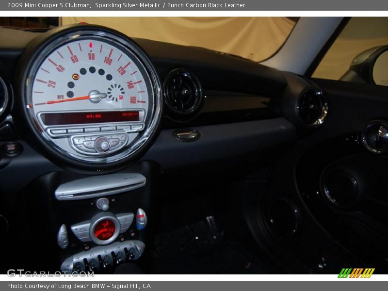 Sparkling Silver Metallic / Punch Carbon Black Leather 2009 Mini Cooper S Clubman