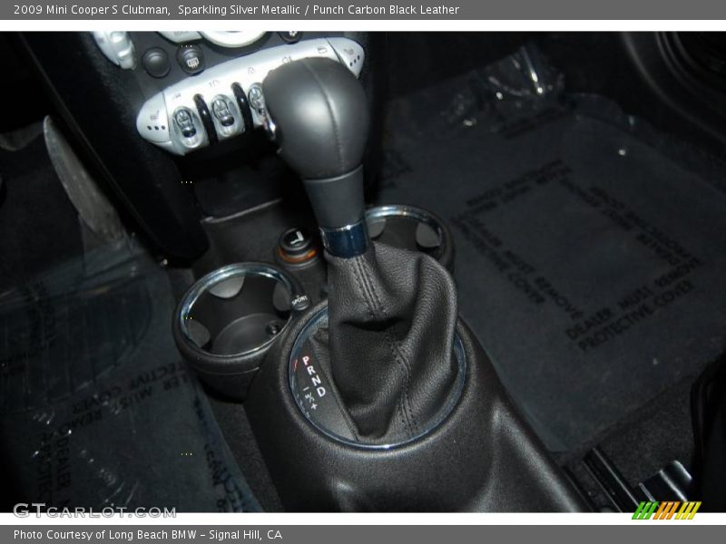 Sparkling Silver Metallic / Punch Carbon Black Leather 2009 Mini Cooper S Clubman