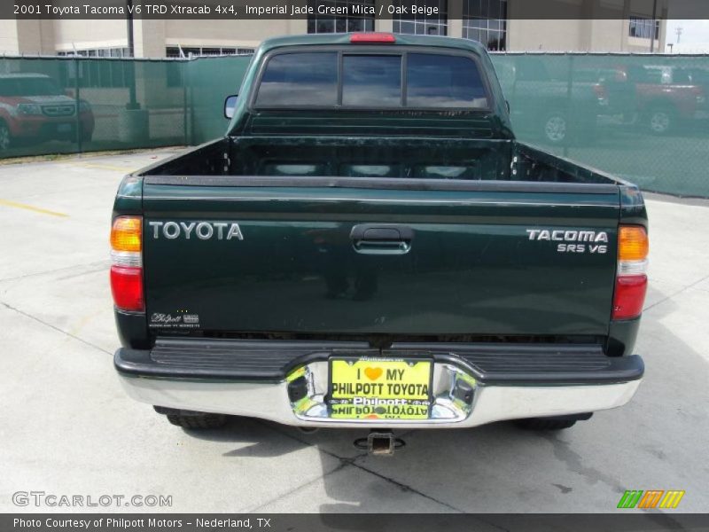Imperial Jade Green Mica / Oak Beige 2001 Toyota Tacoma V6 TRD Xtracab 4x4