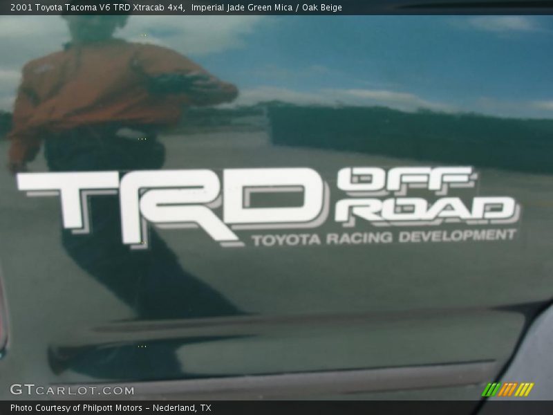 Imperial Jade Green Mica / Oak Beige 2001 Toyota Tacoma V6 TRD Xtracab 4x4