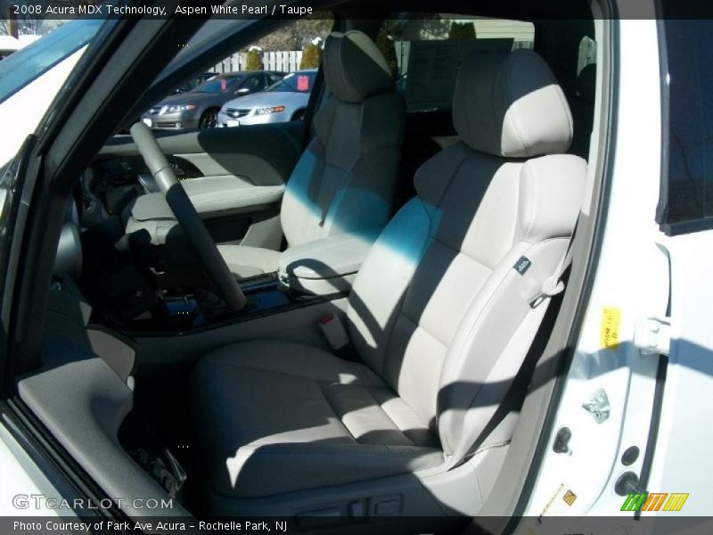 Aspen White Pearl / Taupe 2008 Acura MDX Technology