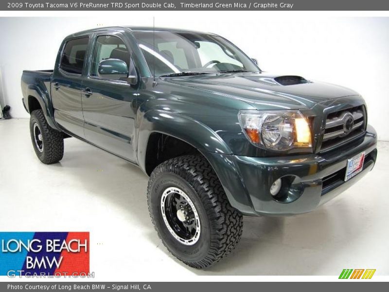 Timberland Green Mica / Graphite Gray 2009 Toyota Tacoma V6 PreRunner TRD Sport Double Cab